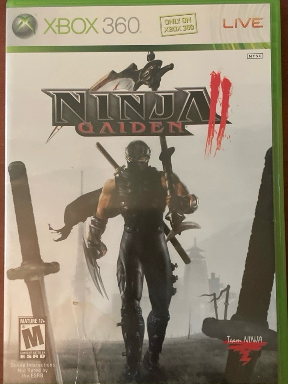 Ninja Gaiden II 2 (Xbox 360, 2008) CIB Complete w/ Manual